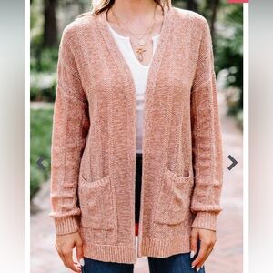 Shop the Mint NWOT open front cardigan Medium Rust/Orange